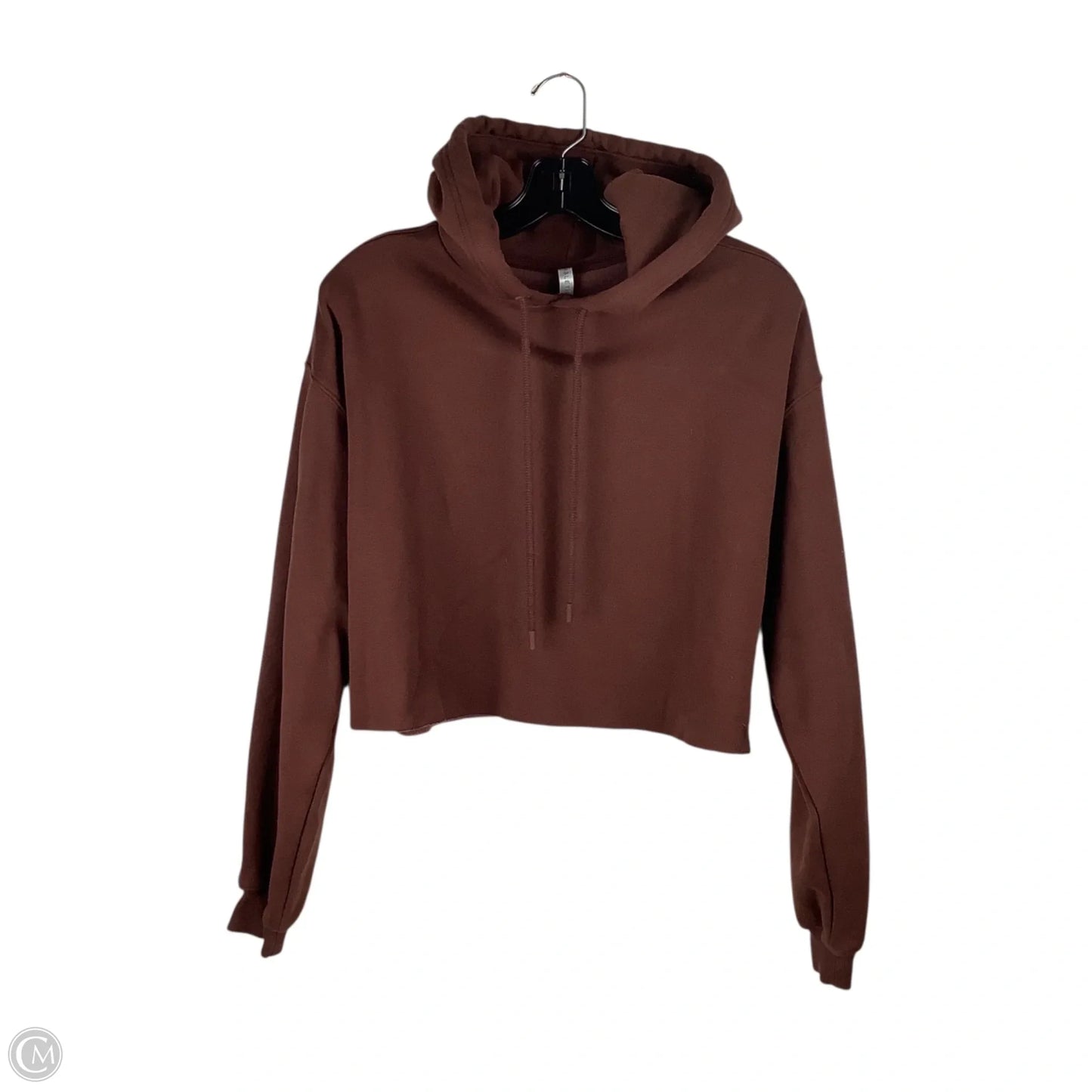 Athletic Sweatshirt Hoodie By Fabletics In Brown, Size: M