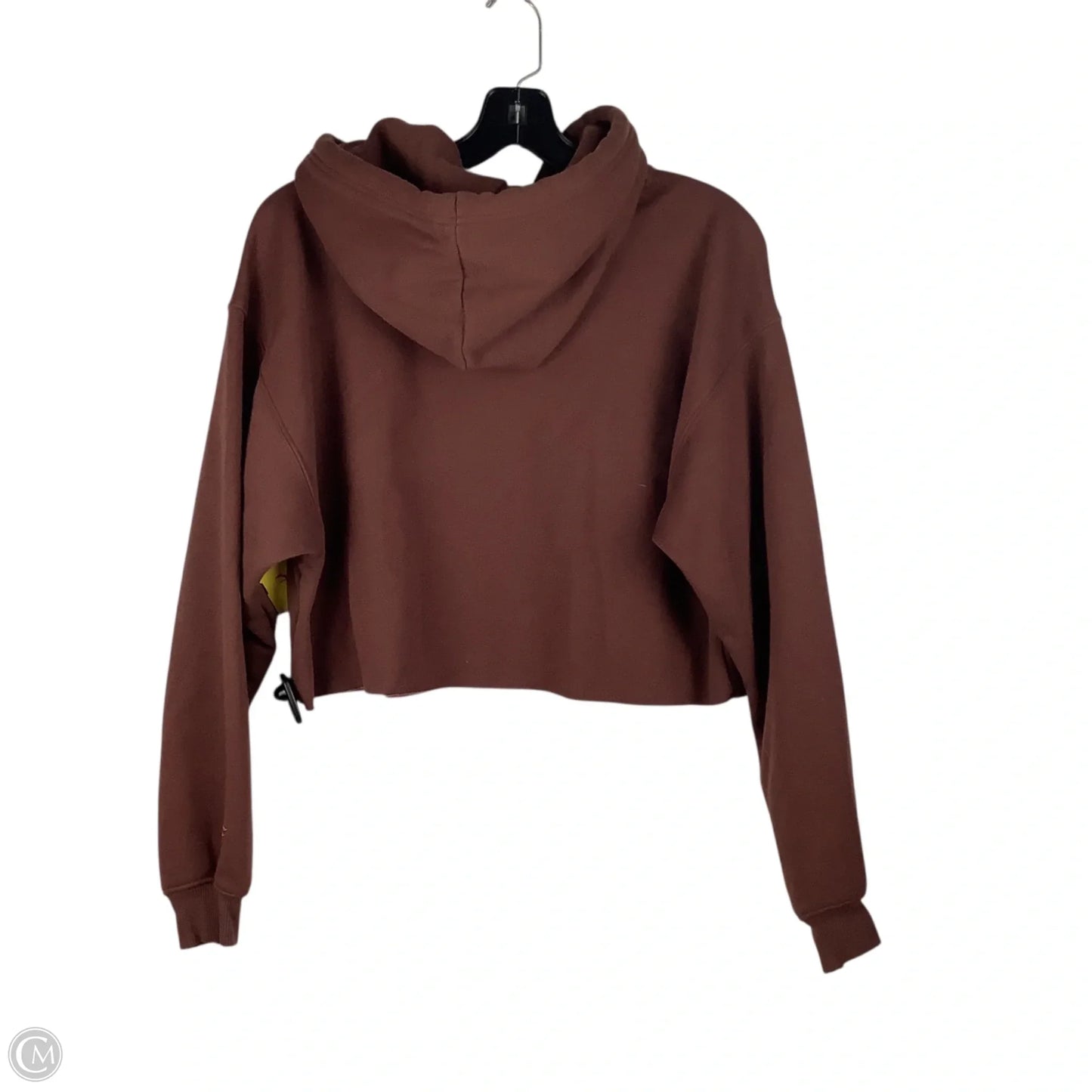 Athletic Sweatshirt Hoodie By Fabletics In Brown, Size: M