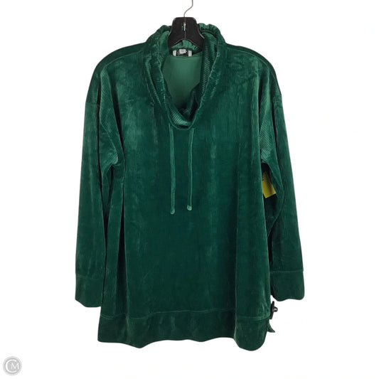 Sweatshirt Collar By Kim Rogers In Green, Size: M