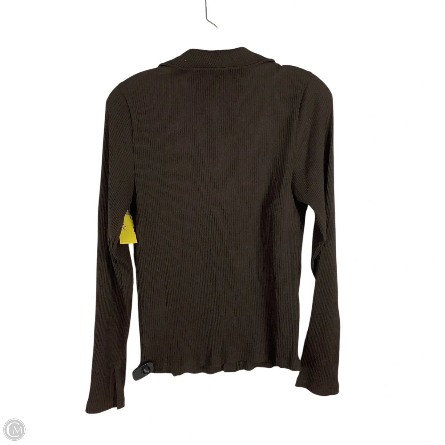 Top Long Sleeve By Madewell In Brown, Size: L