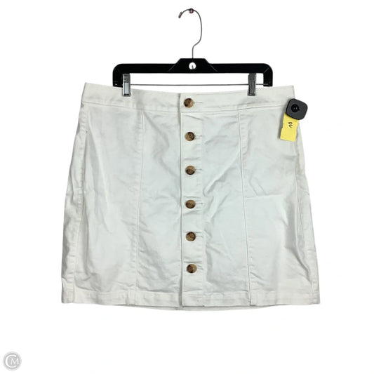 Skirt Mini & Short By Loft In White, Size: 14