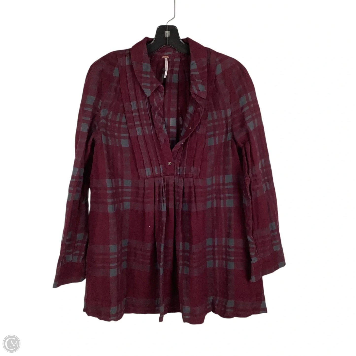 Top Long Sleeve By Free People In Red, Size: M
