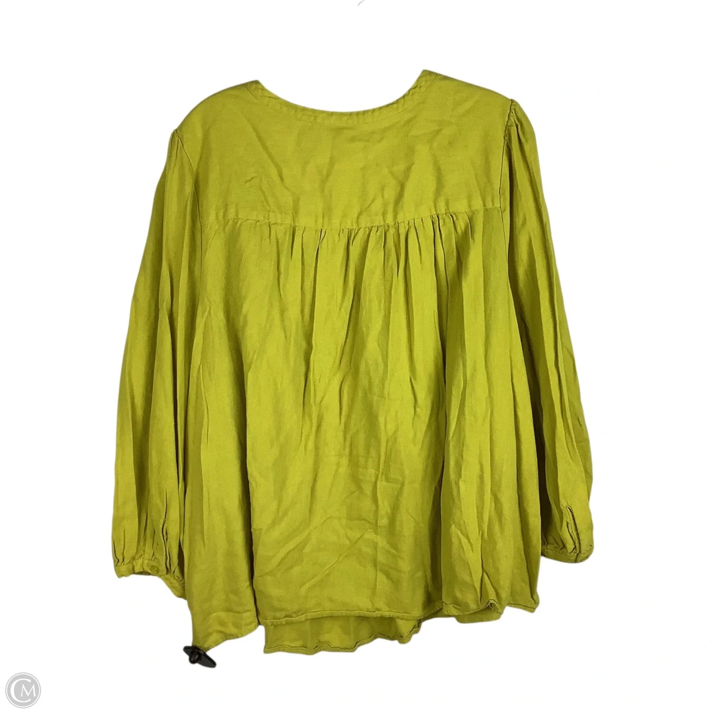 Top Long Sleeve By Who What Wear In Green, Size: 3x