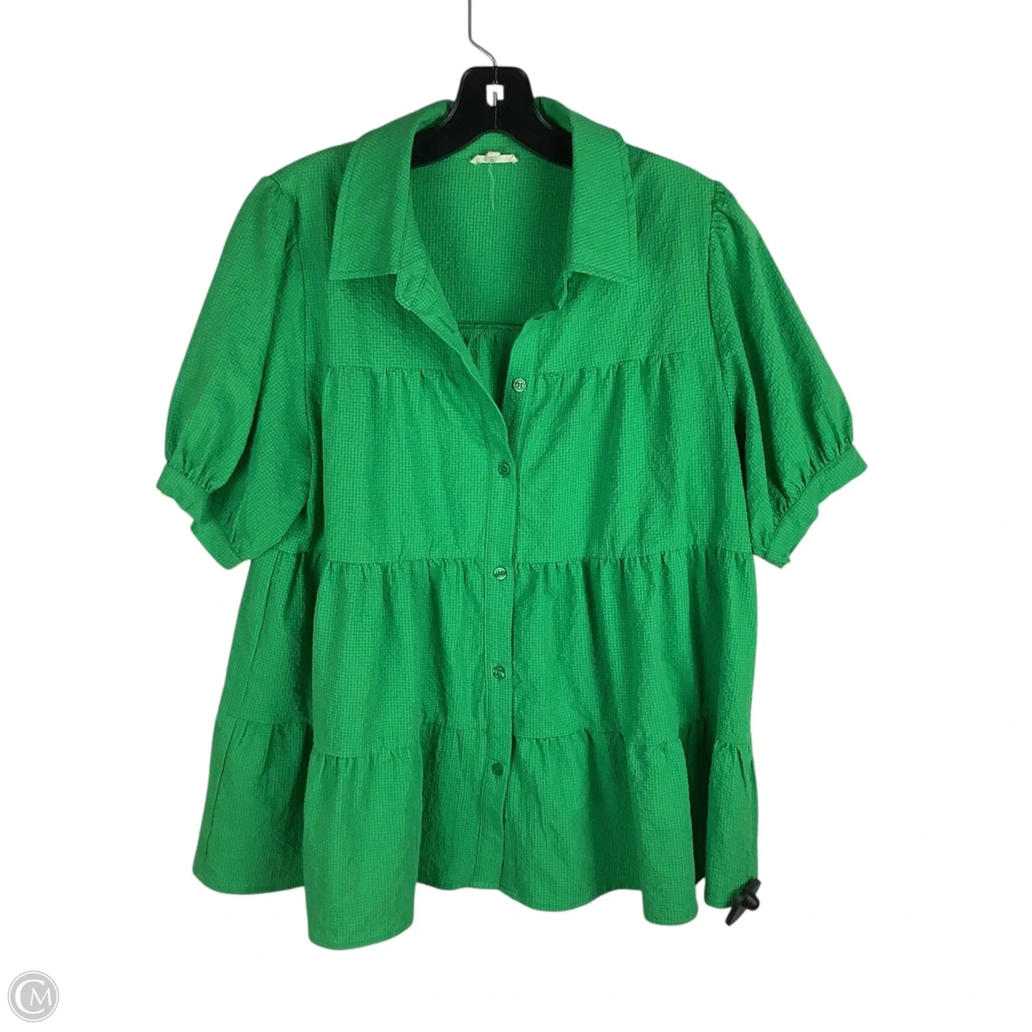 Top Short Sleeve By Jodifl In Green, Size: S
