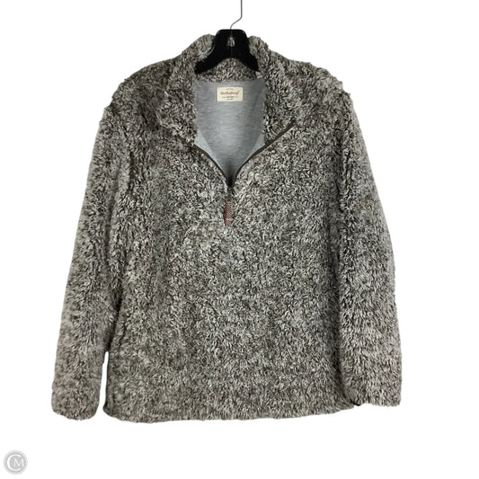 Jacket Faux Fur & Sherpa By Weatherproof In Brown, Size: L