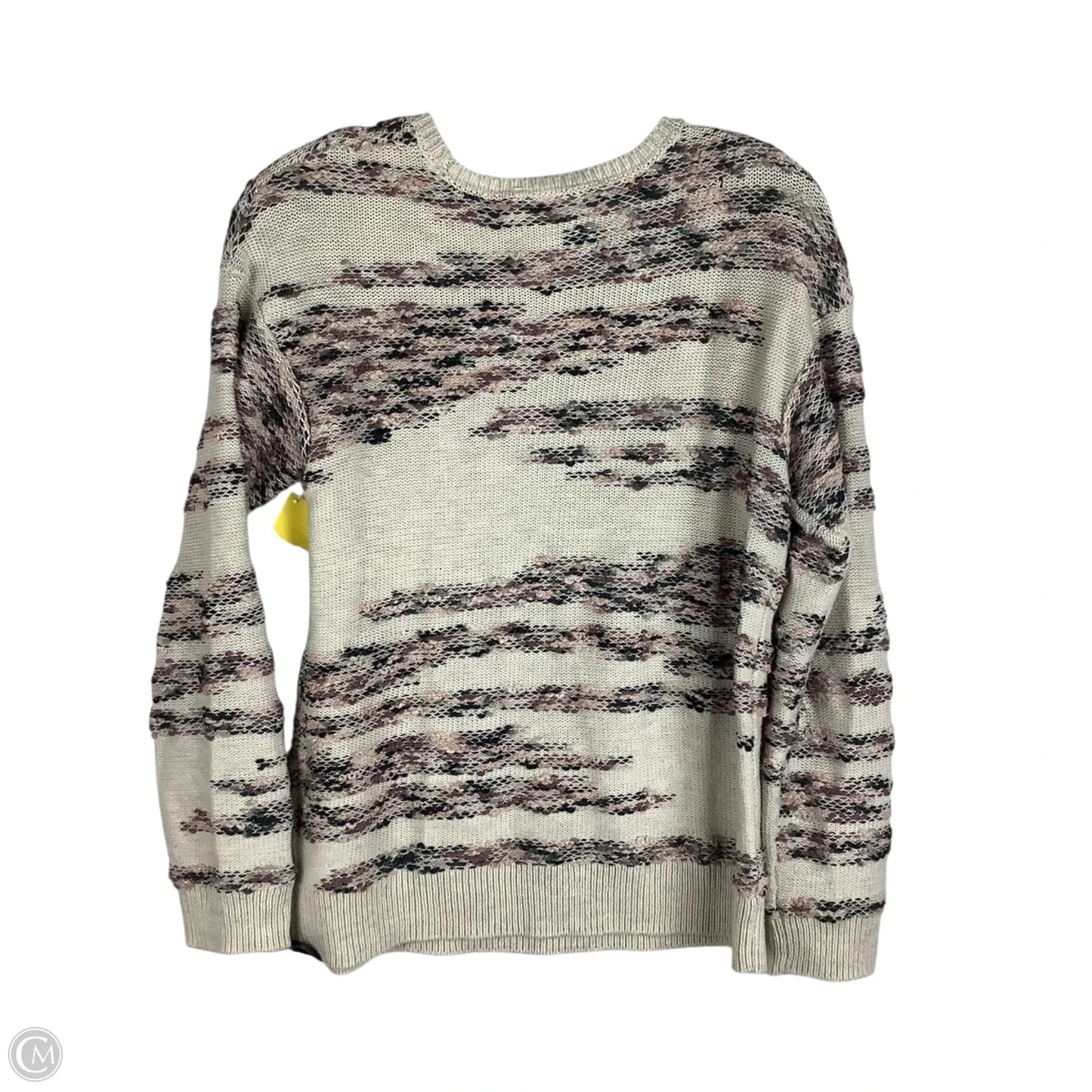 Sweater By Pure Jill In Cream & Purple, Size: Xs
