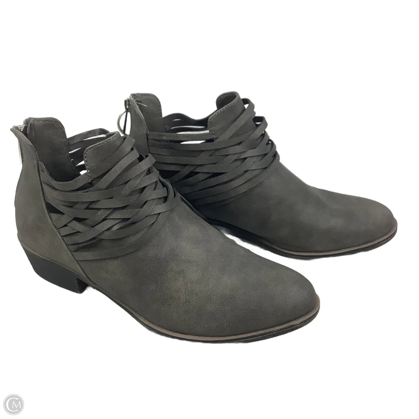 Boots Ankle Heels By Nautica In Grey, Size: 11
