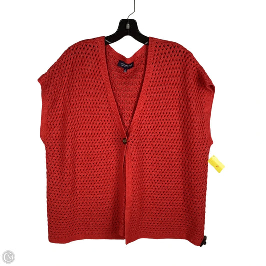 Cardigan By Jones New York In Red, Size: 3x