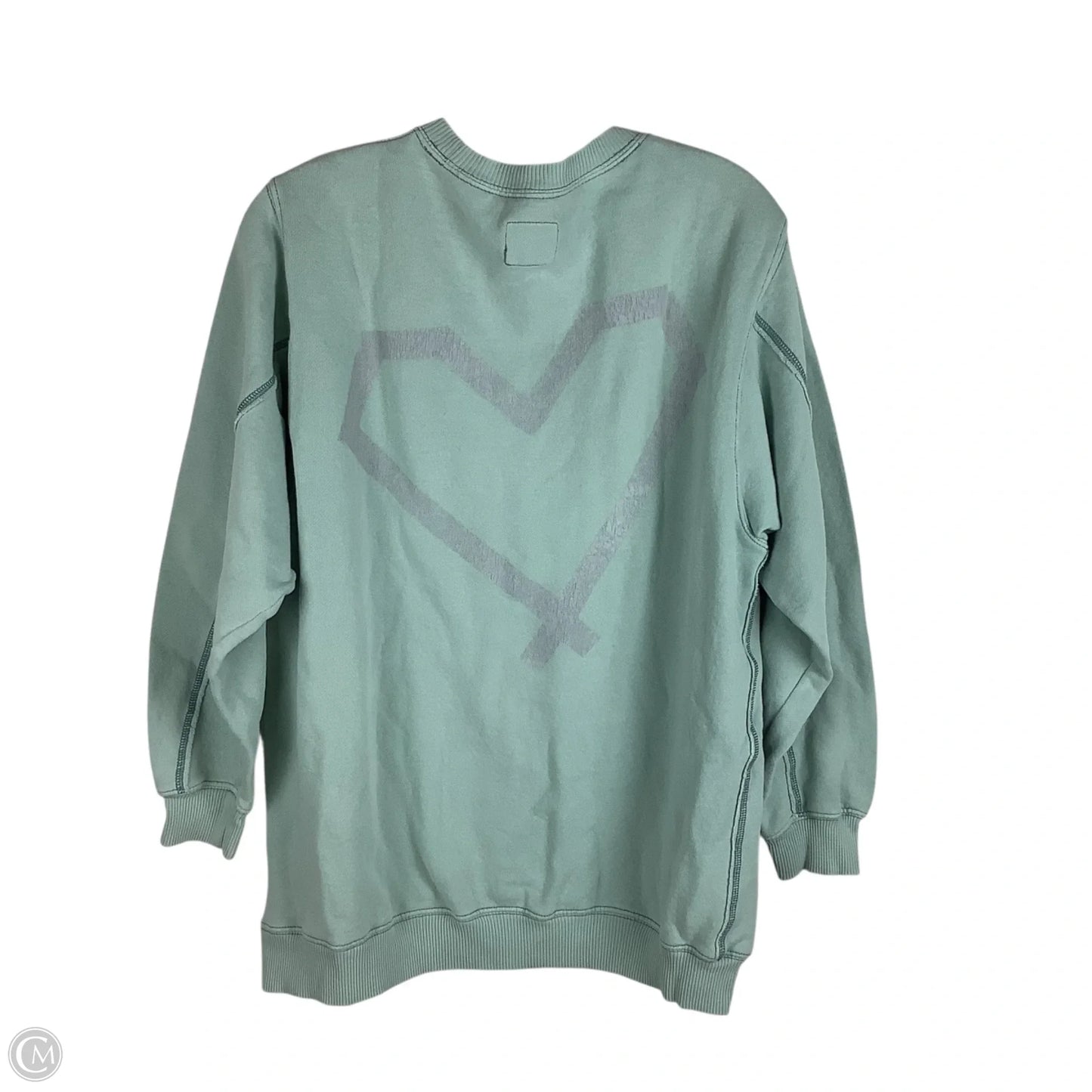 Sweatshirt Crewneck By Aerie In Teal, Size: S