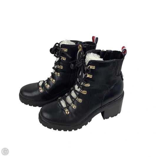 Boots Ankle Heels By Tommy Hilfiger In Black, Size: 7