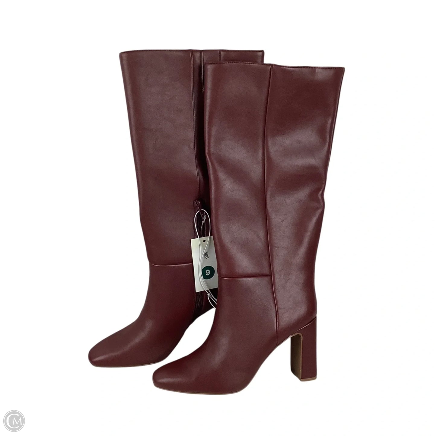 Boots Knee Heels By A New Day In Red, Size: 9