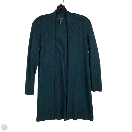 Sweater Cardigan By Eileen Fisher In Green, Size: M