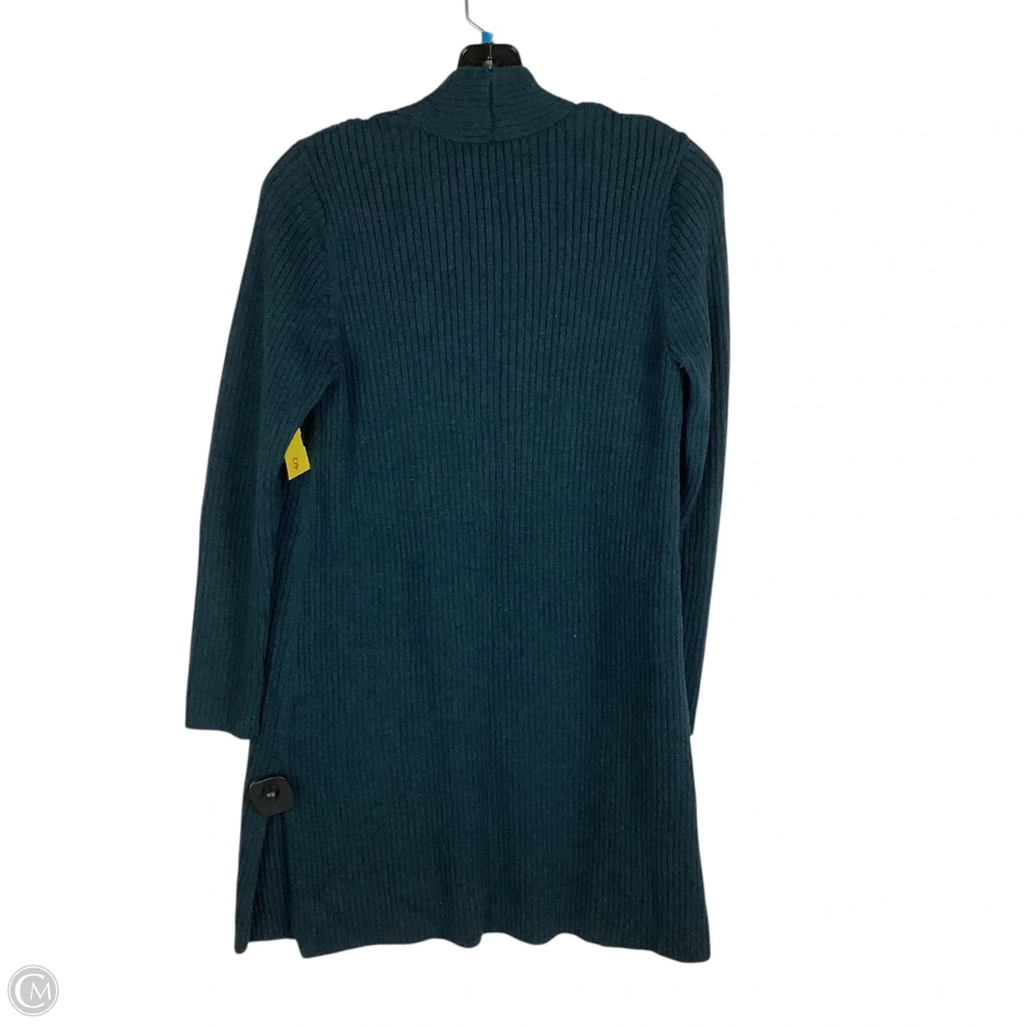 Sweater Cardigan By Eileen Fisher In Green, Size: M