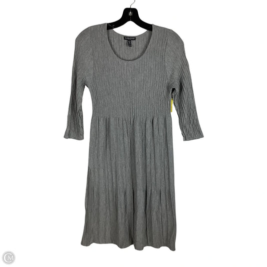 Dress Casual Midi By Eileen Fisher In Grey, Size: M Petite