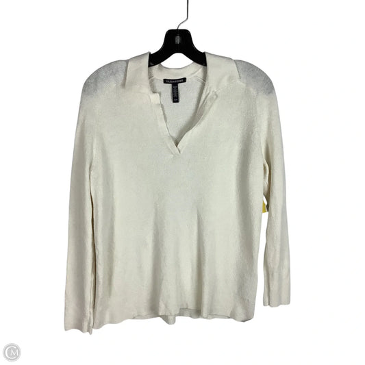 Top Long Sleeve By Eileen Fisher In White, Size: Xs
