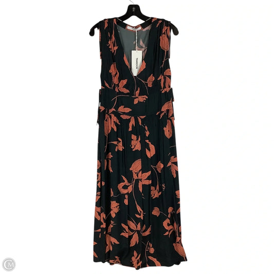 Dress Casual Maxi By Cmc In Black & Orange, Size: 2