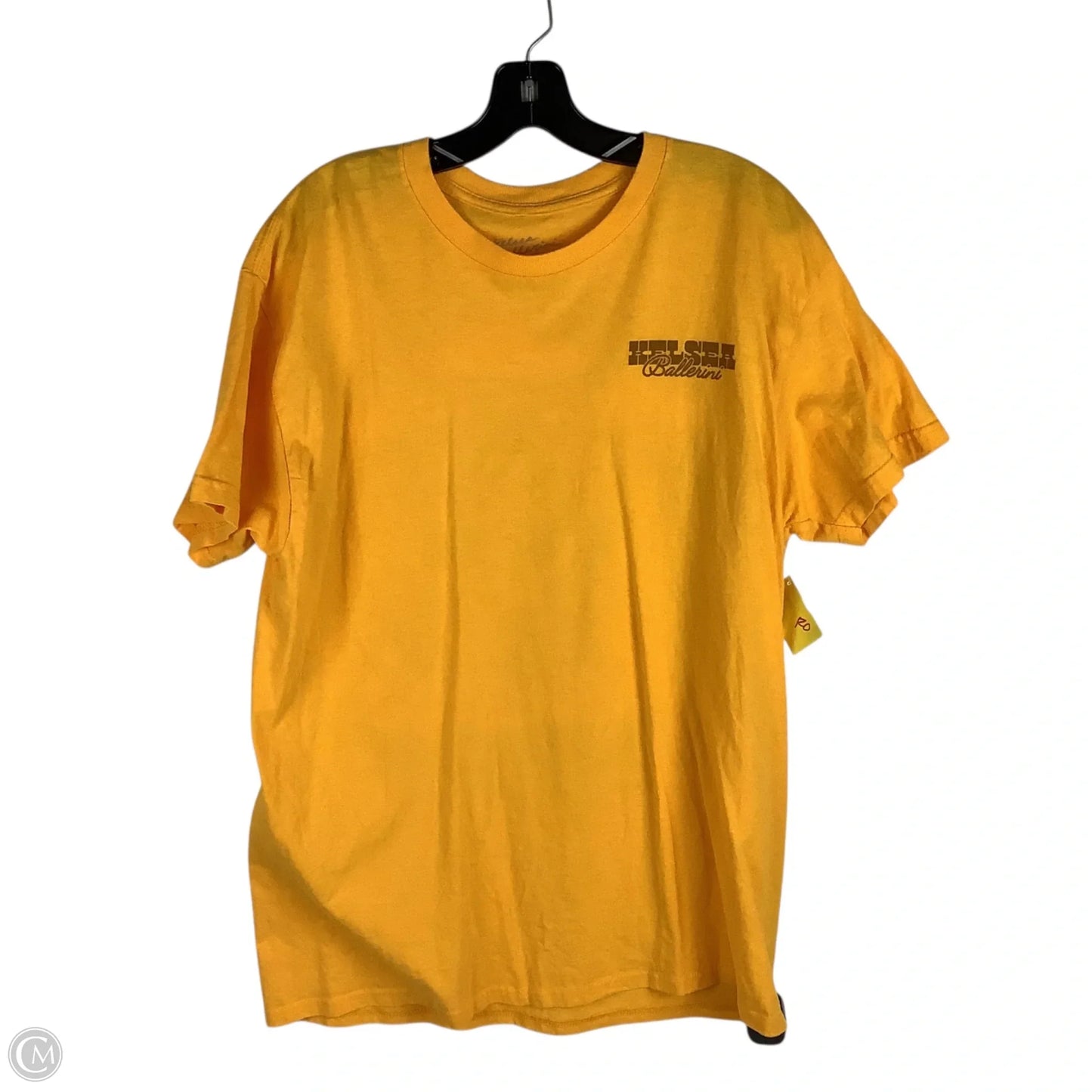 Top Short Sleeve By Clothes Mentor In Yellow, Size: L
