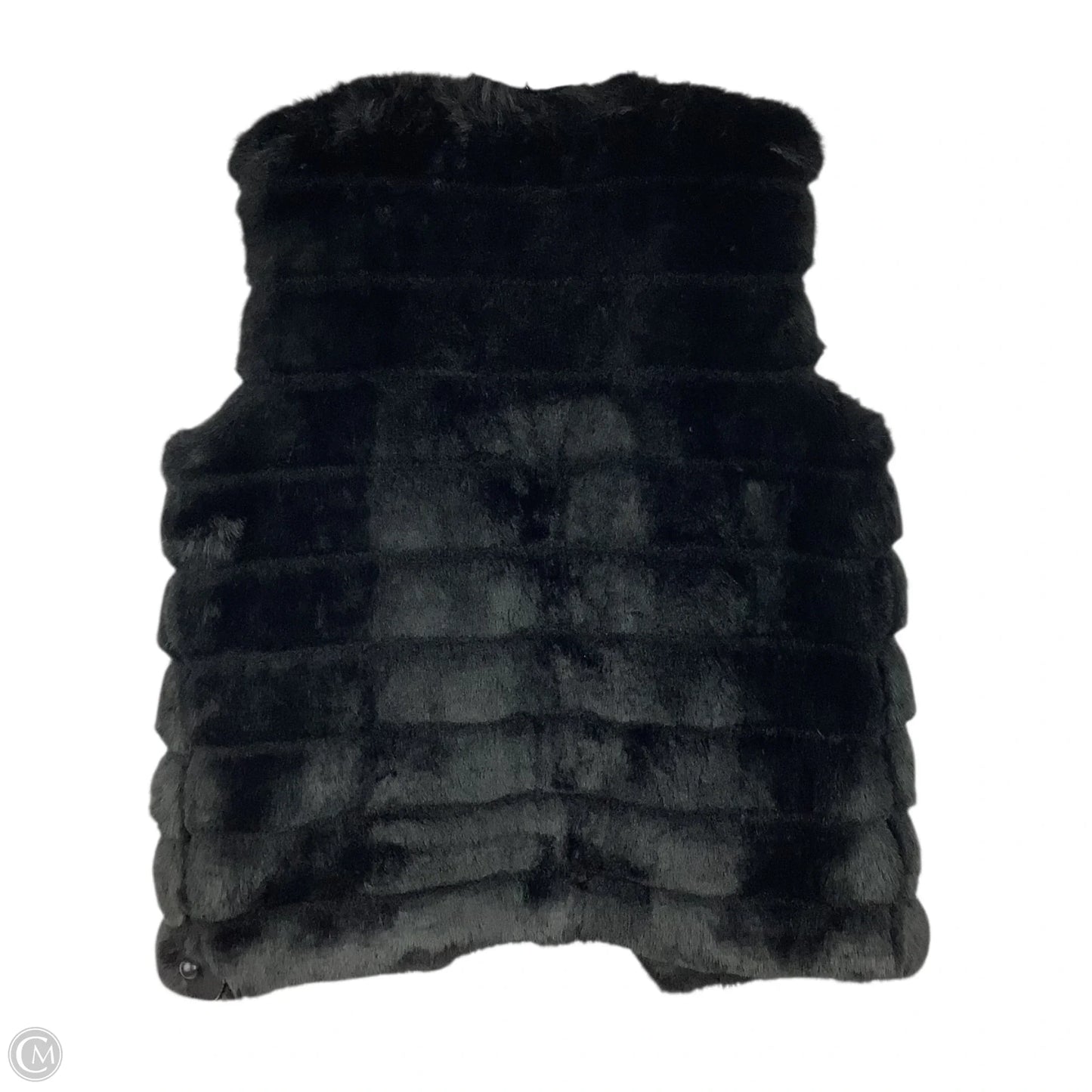 Vest Faux Fur & Sherpa By Tahari In Black, Size: M