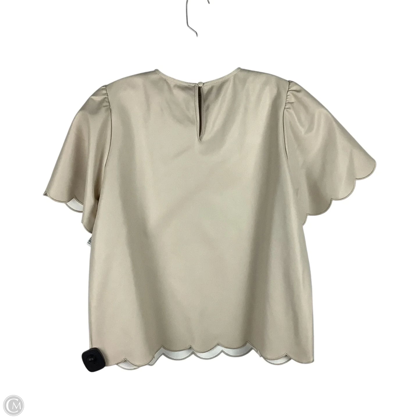 Top Short Sleeve By Thml In Cream, Size: L