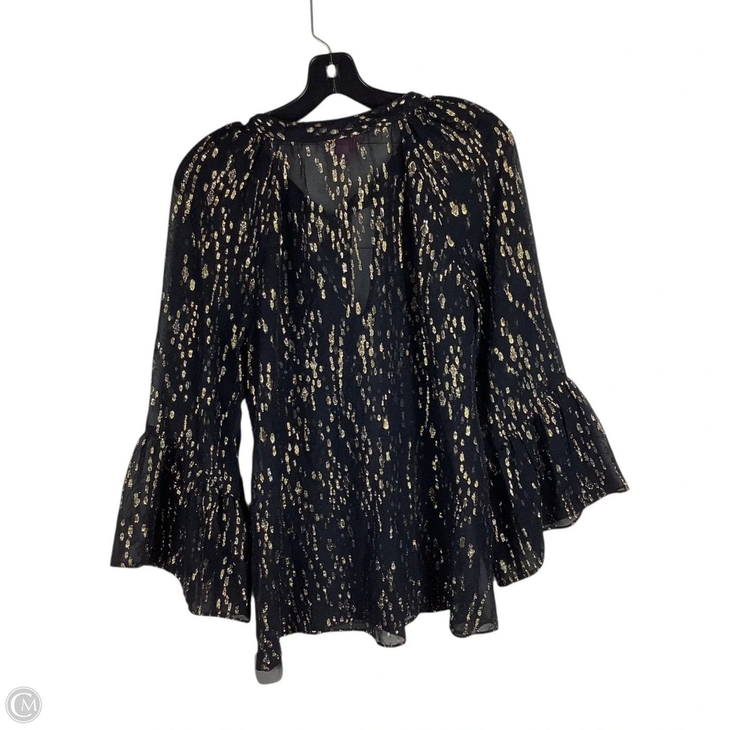 Top Long Sleeve Designer By Lilly Pulitzer In Black, Size: M