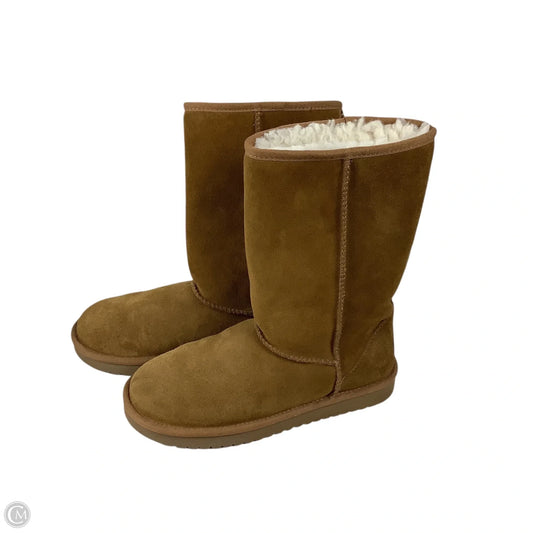 Boots Knee Flats By Koolaburra By Ugg In Brown, Size: 6