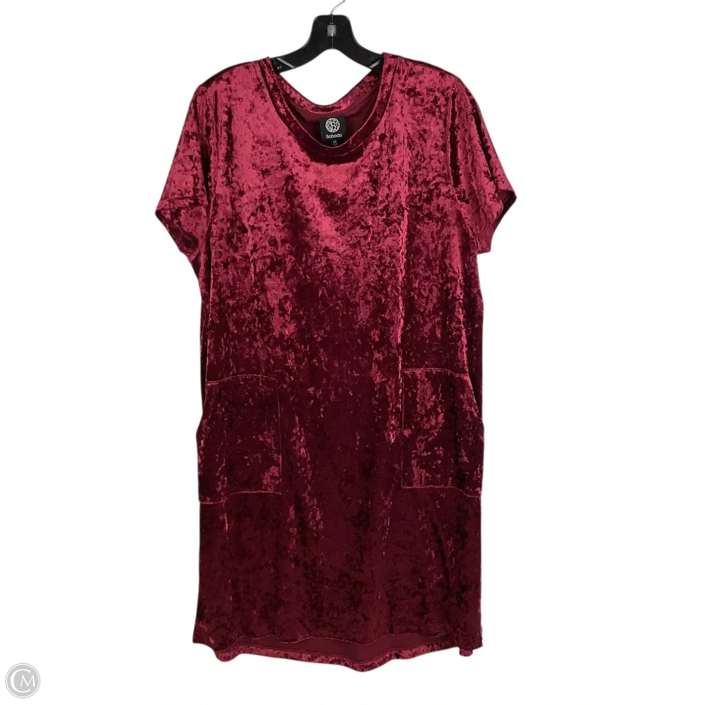 Dress Casual Short By Bobeau In Red, Size: Xl