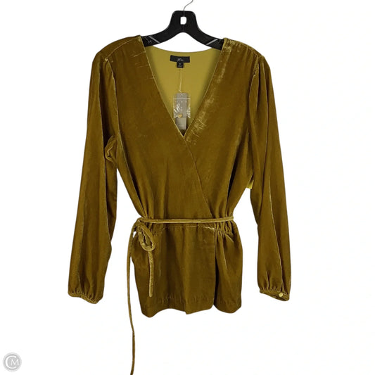 Top Long Sleeve By J. Crew In Yellow, Size: 8 TALL