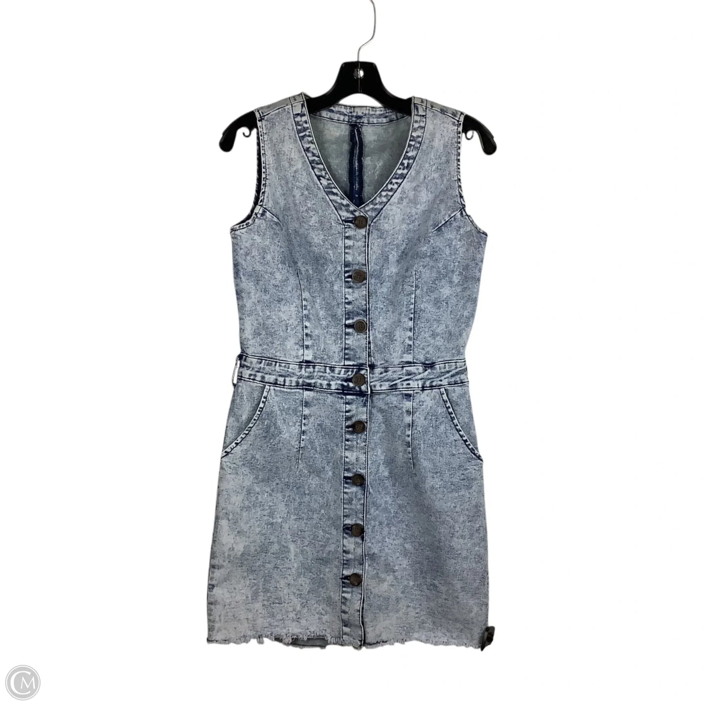 Dress Casual Short By Clothes Mentor In Blue Denim, Size: M