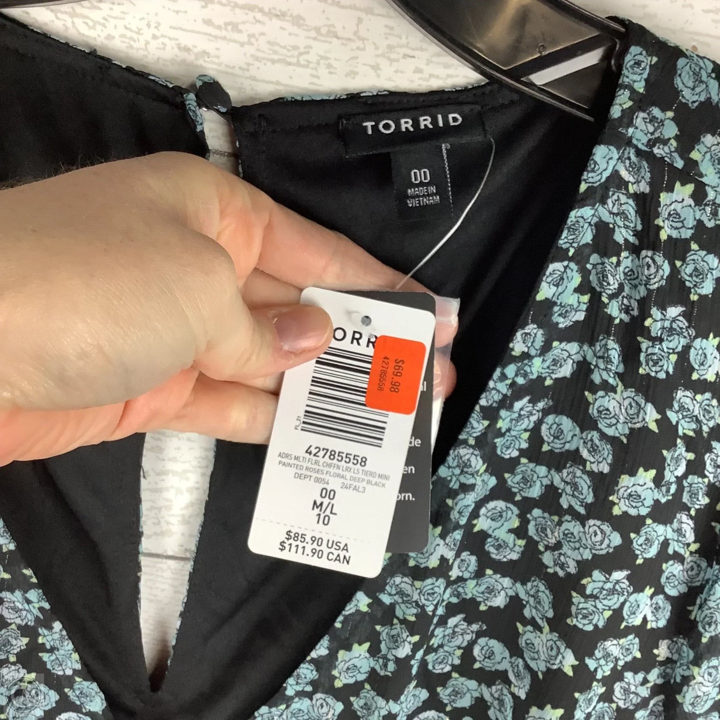 Dress Party Short By Torrid In Blue, Size: M/L (10)