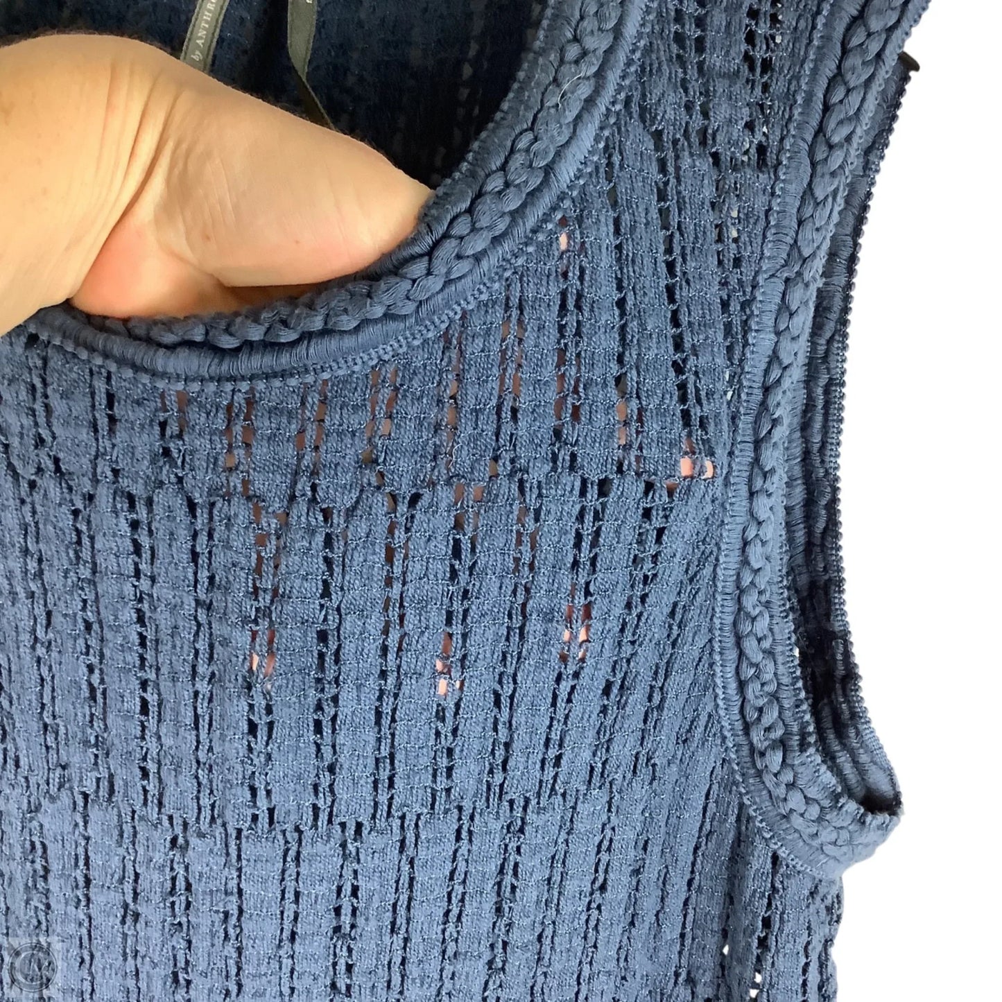 Dress Casual Maxi By Anthropologie In Navy, Size: L