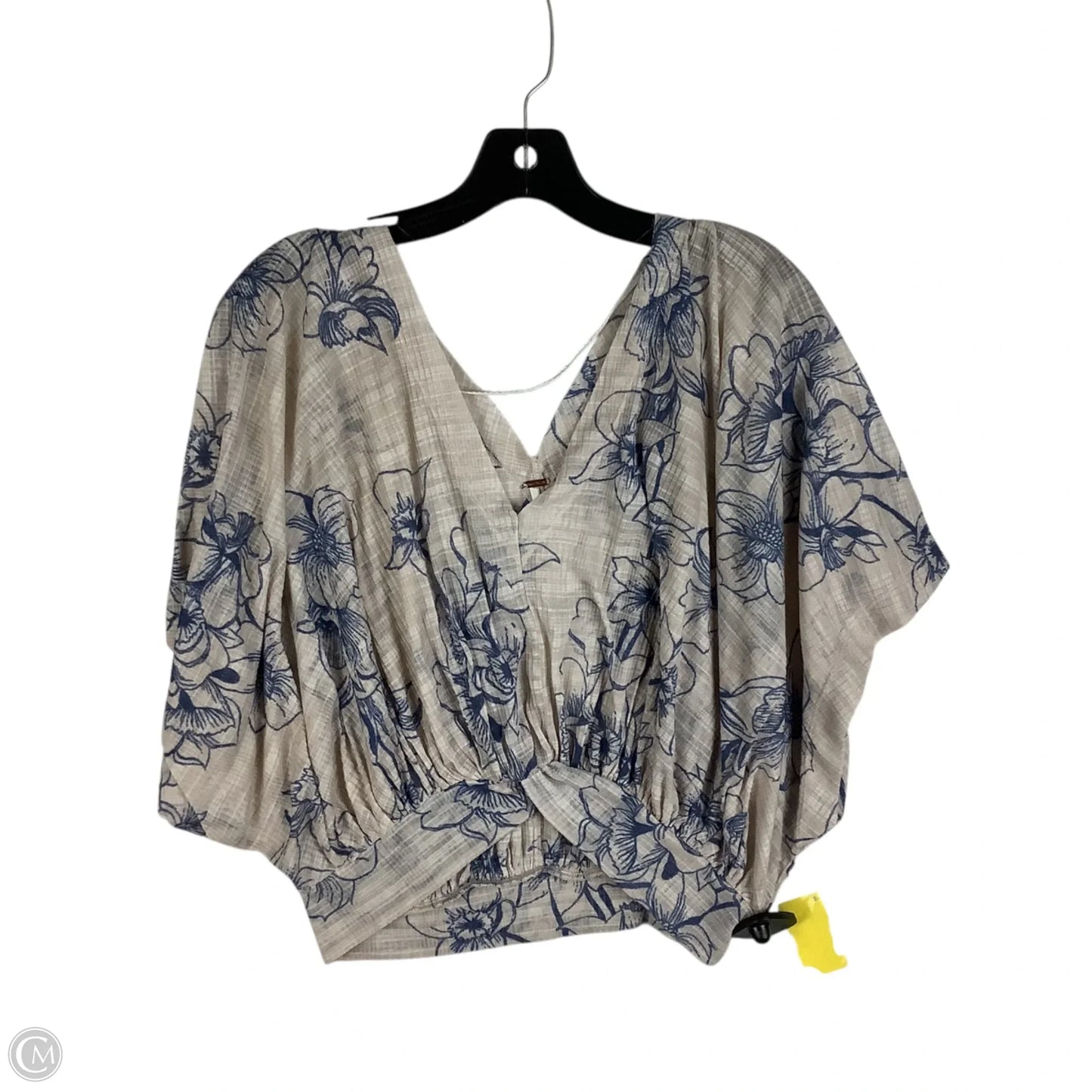 Top Short Sleeve By Free People In Cream, Size: S