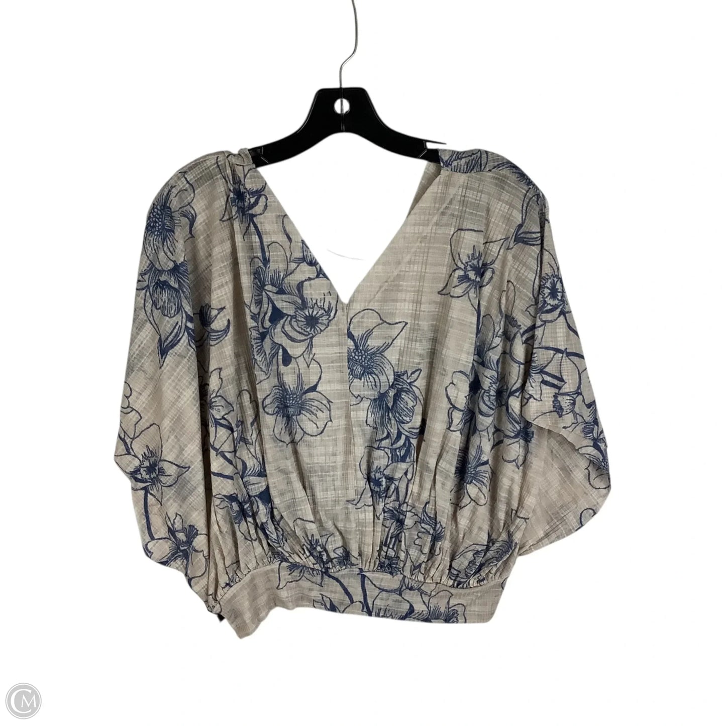 Top Short Sleeve By Free People In Cream, Size: S