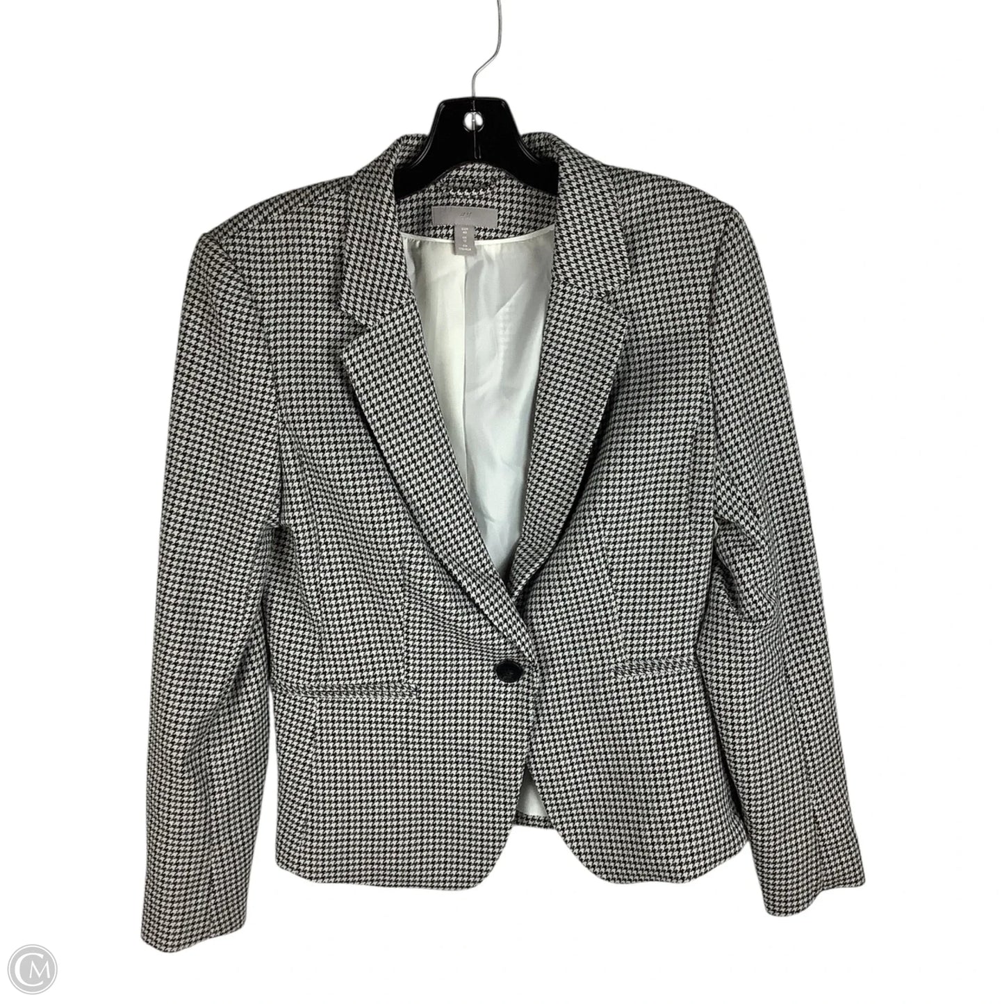 Blazer By H&m In Plaid Pattern, Size: Est. 8