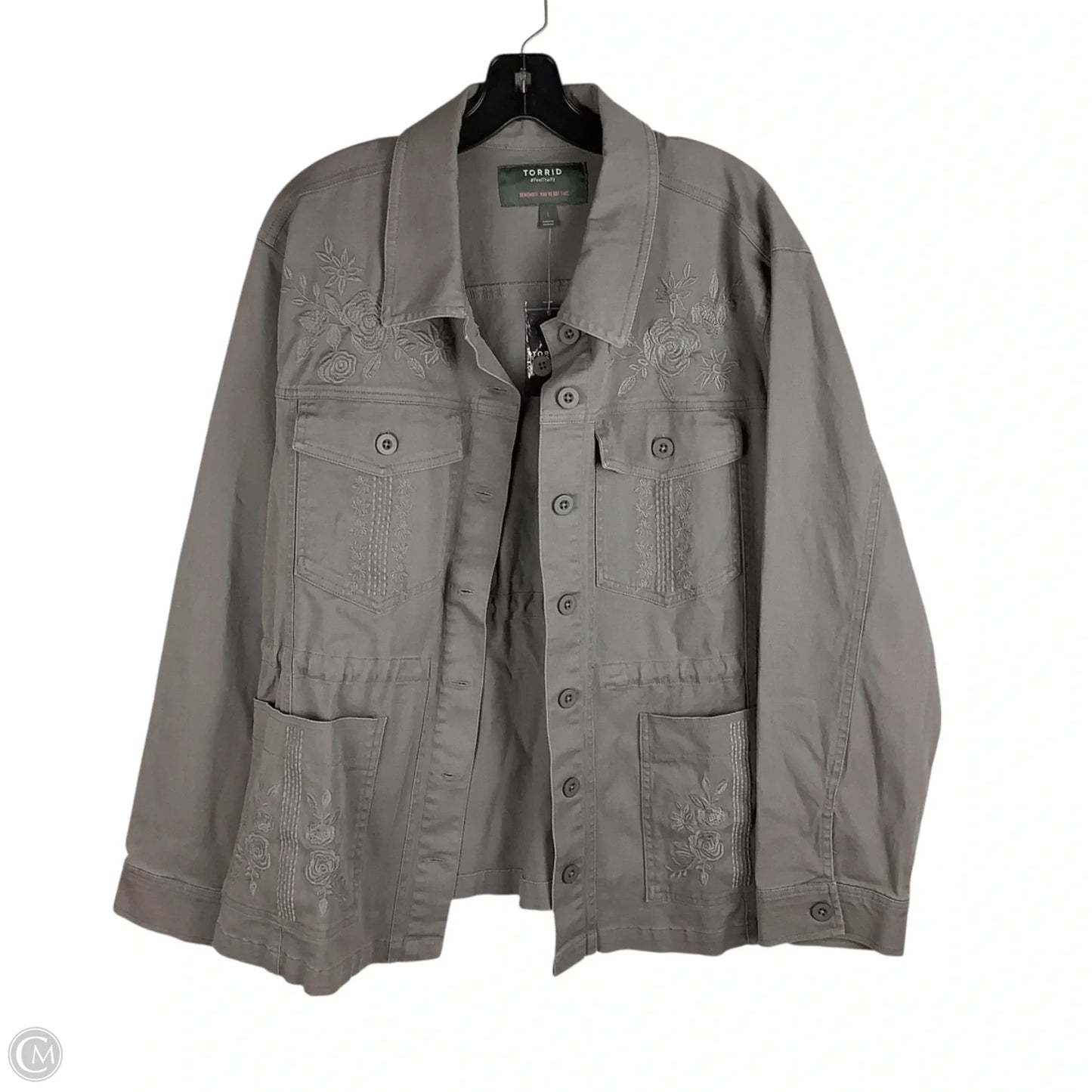 Jacket Other By Torrid In Grey, Size: 1x