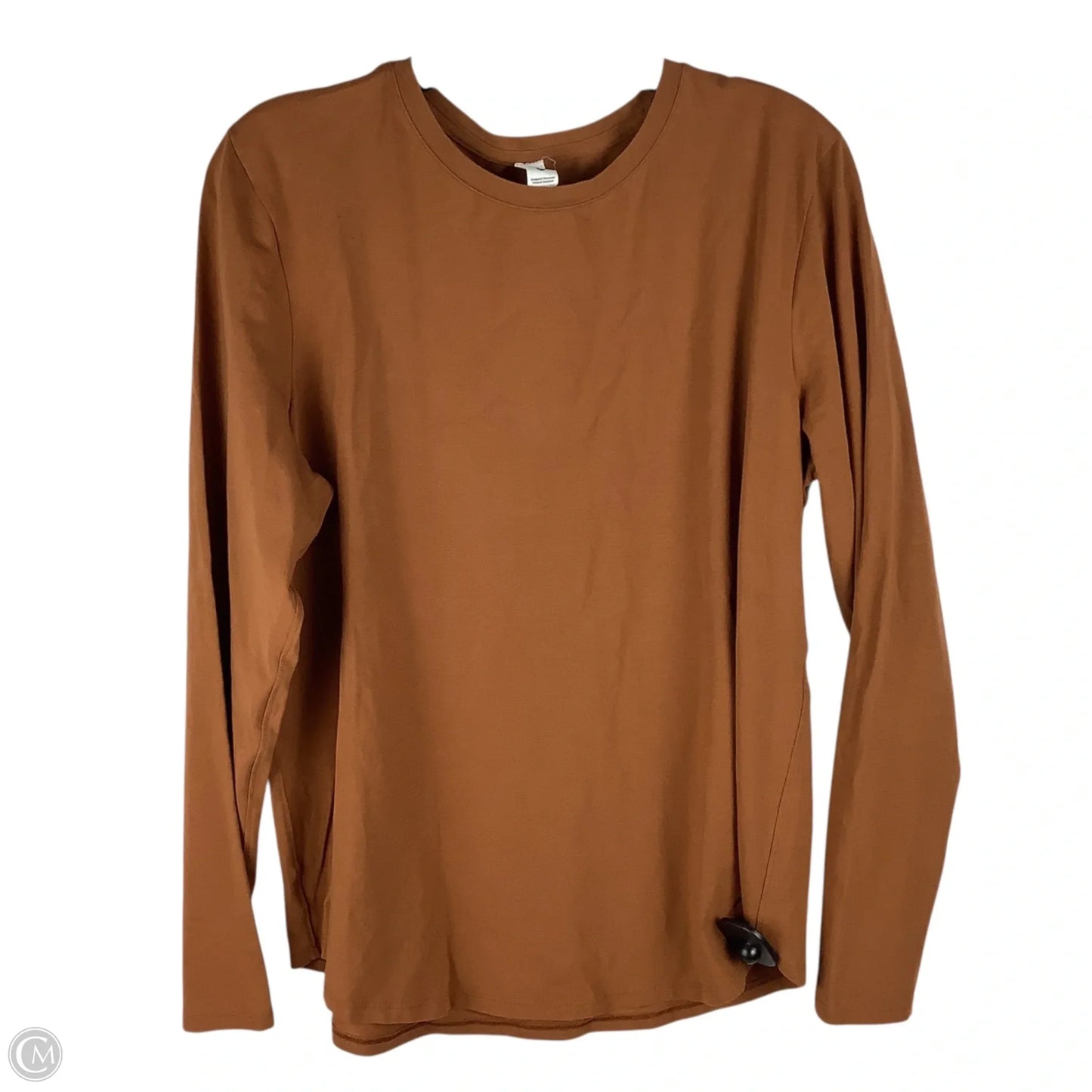 Athletic Top Long Sleeve Crewneck By Lululemon In Brown, Size: 14