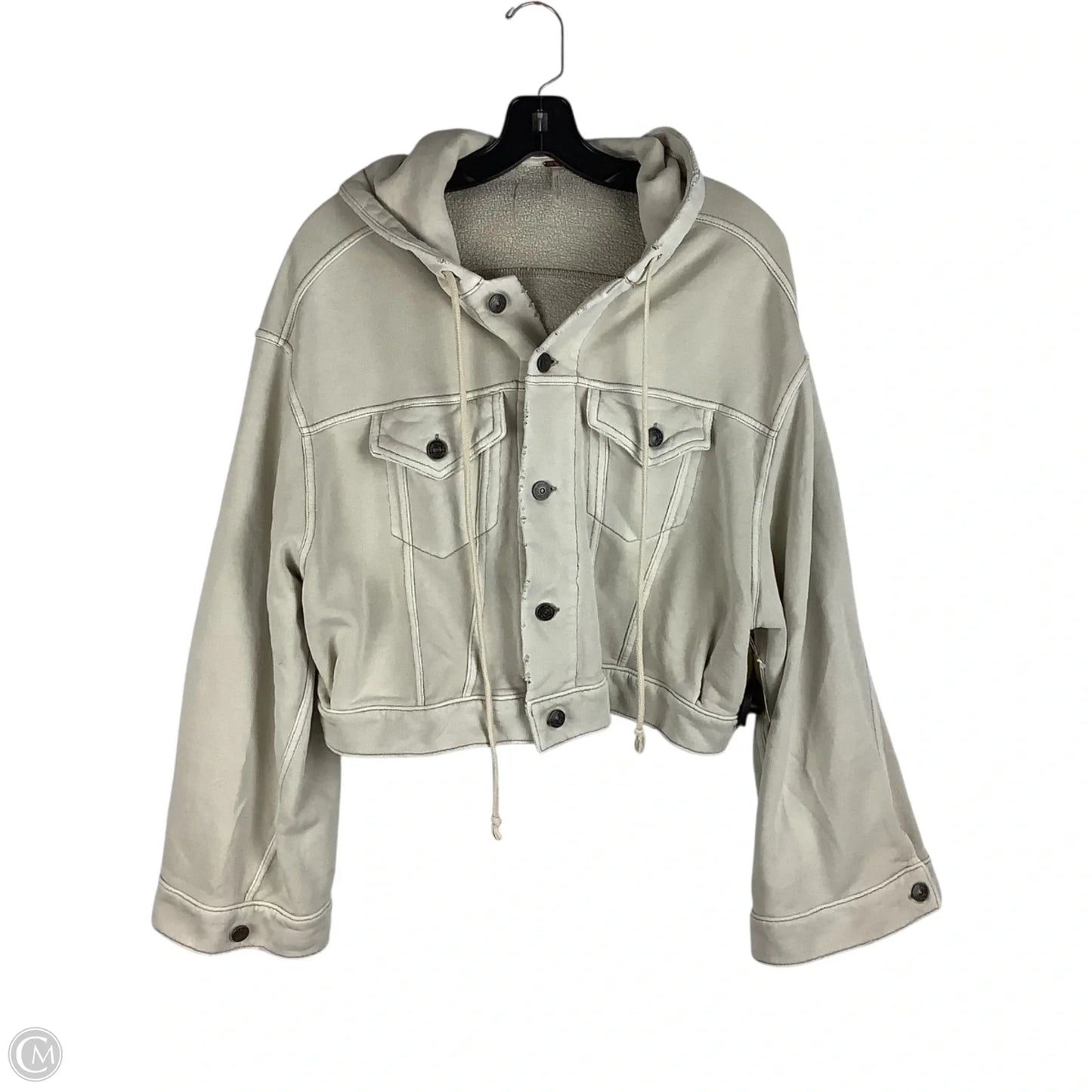 Jacket Shirt By Free People In Cream, Size: S