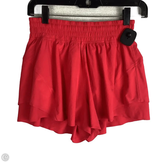 Athletic Shorts By Lululemon In Red, Size: Xs