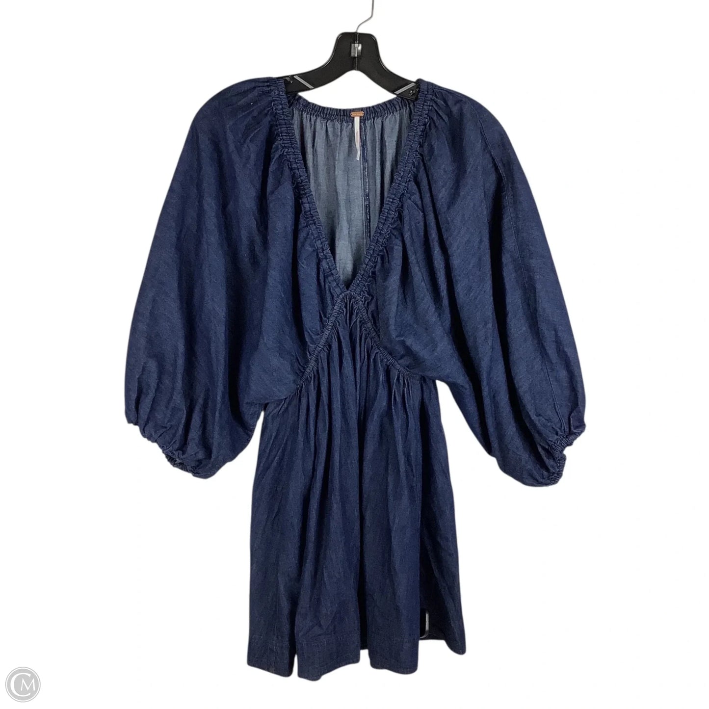 Dress Party Short By Free People In Blue Denim, Size: S