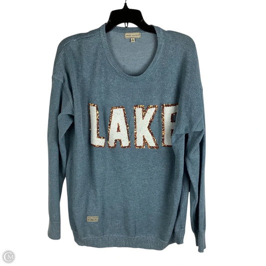 Sweatshirt Crewneck By Simply Southern In Blue, Size: M