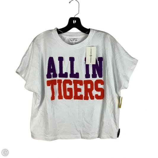 Top Short Sleeve By Cmc In White, Size: S