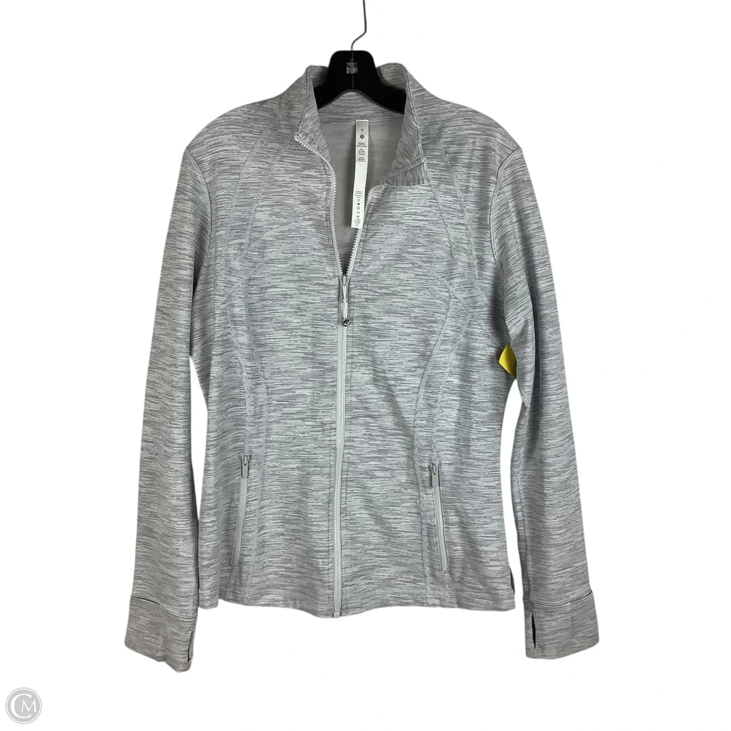 Athletic Jacket By Lululemon In Grey, Size: 16