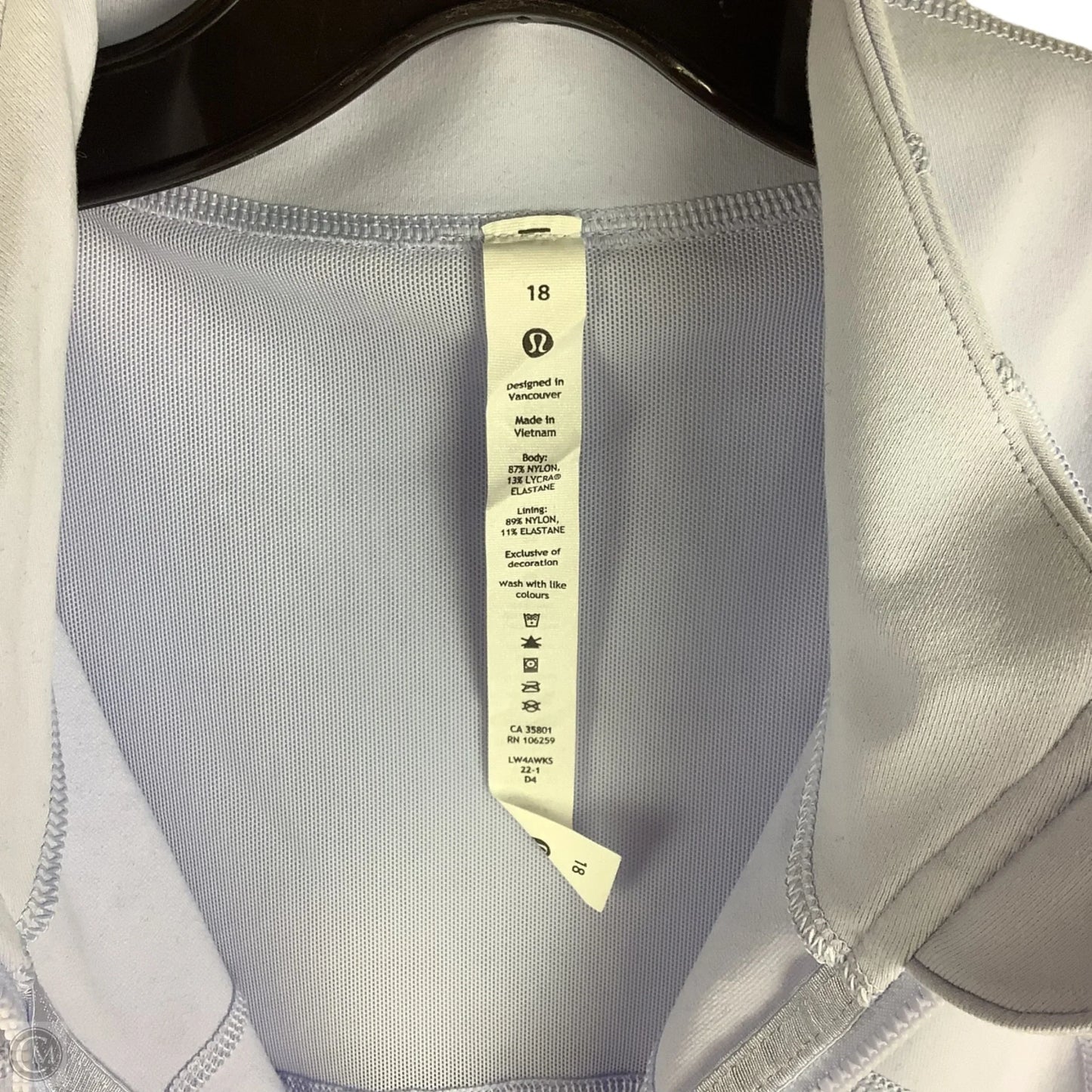 Athletic Jacket By Lululemon In Purple, Size: 18