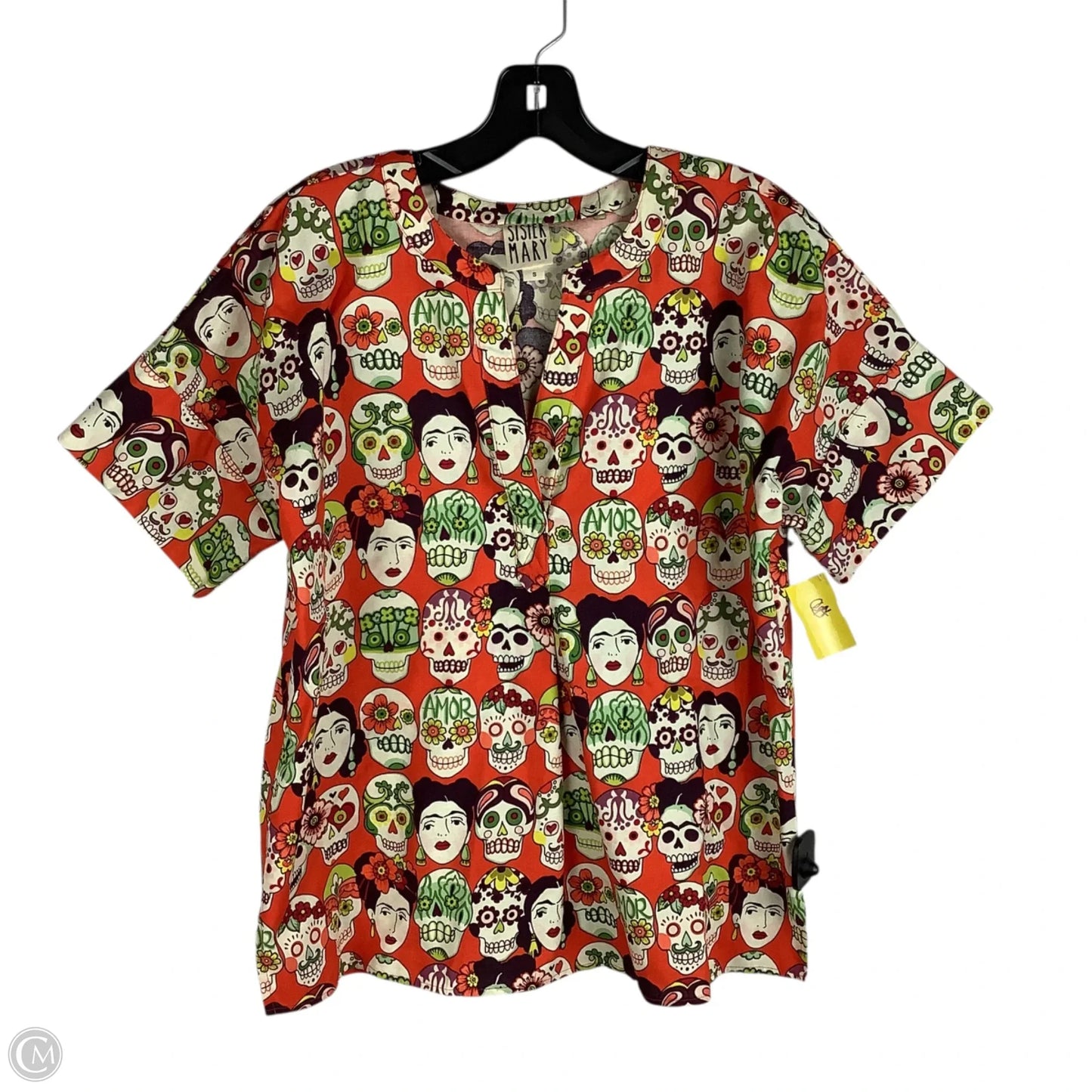 Tunic 3/4 Sleeve By Clothes Mentor In Multi-colored, Size: S