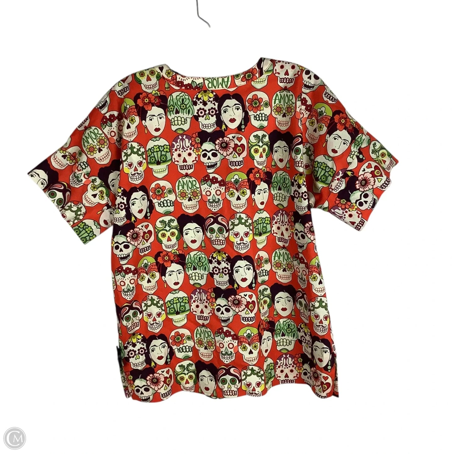 Tunic 3/4 Sleeve By Clothes Mentor In Multi-colored, Size: S