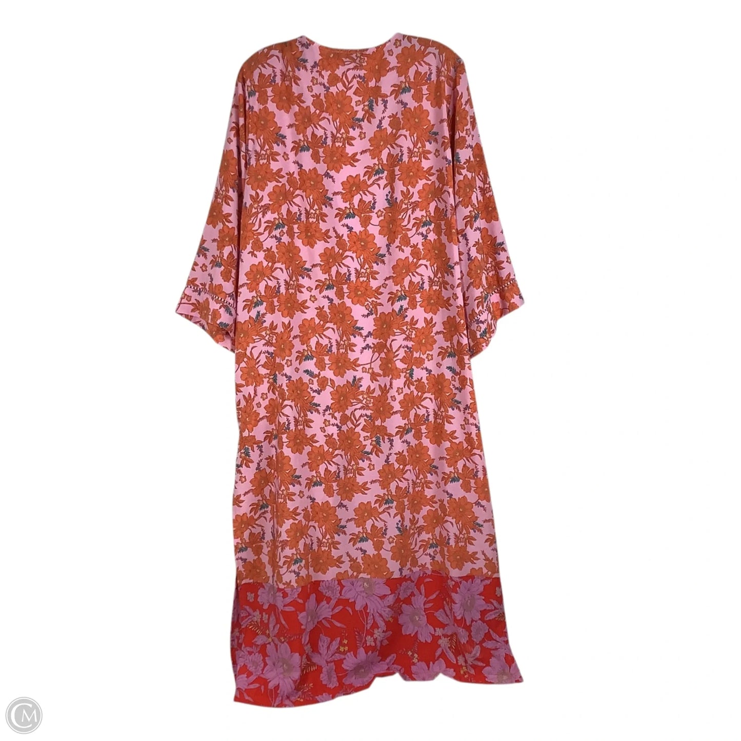 Kimono By Jessica Simpson In Orange & Pink, Size: L/XL