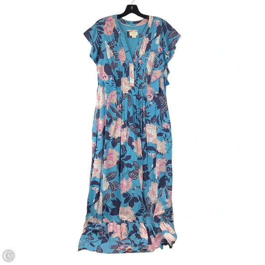 Dress Party Long By Maeve In Blue, Size: M