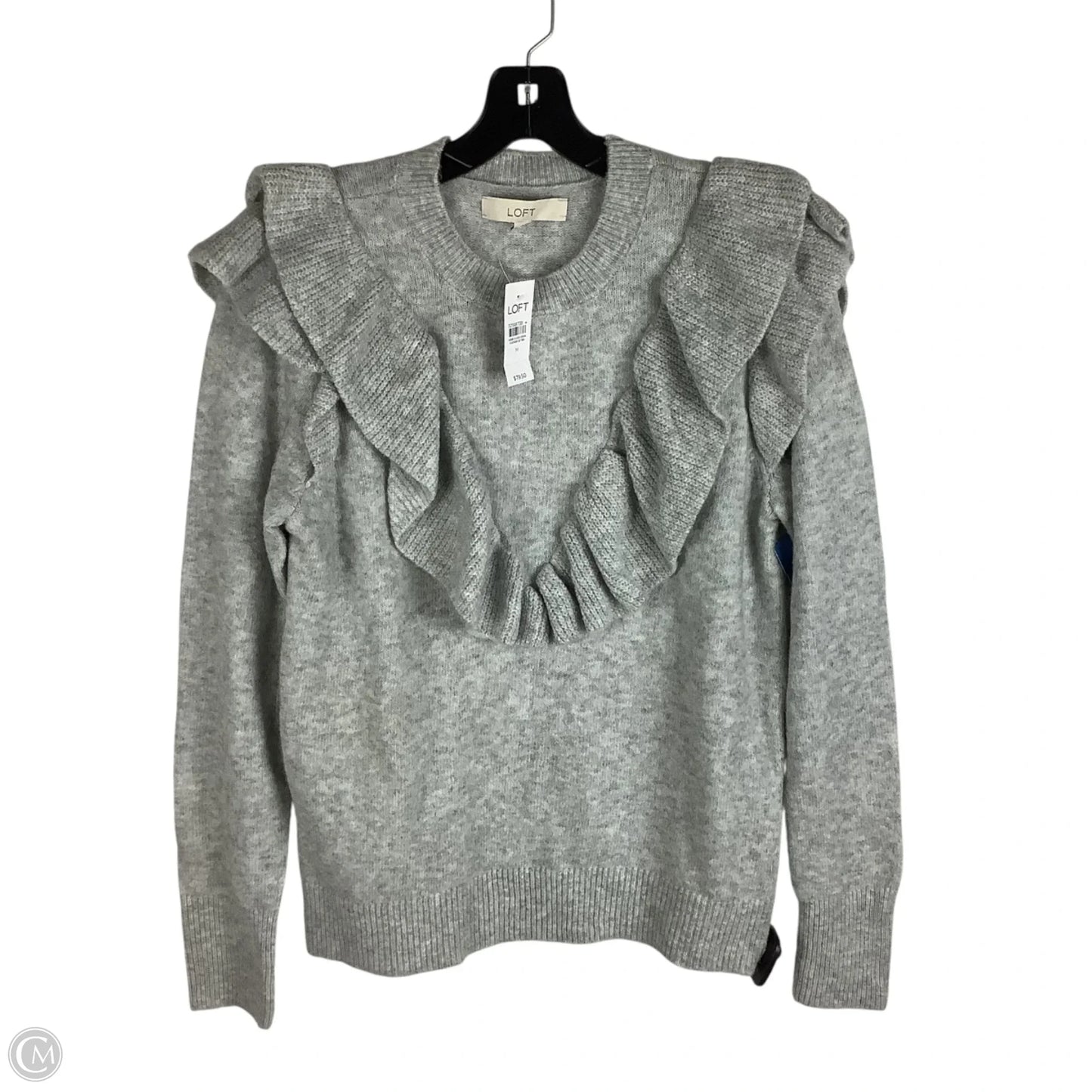 Sweater By Loft In Grey, Size: M