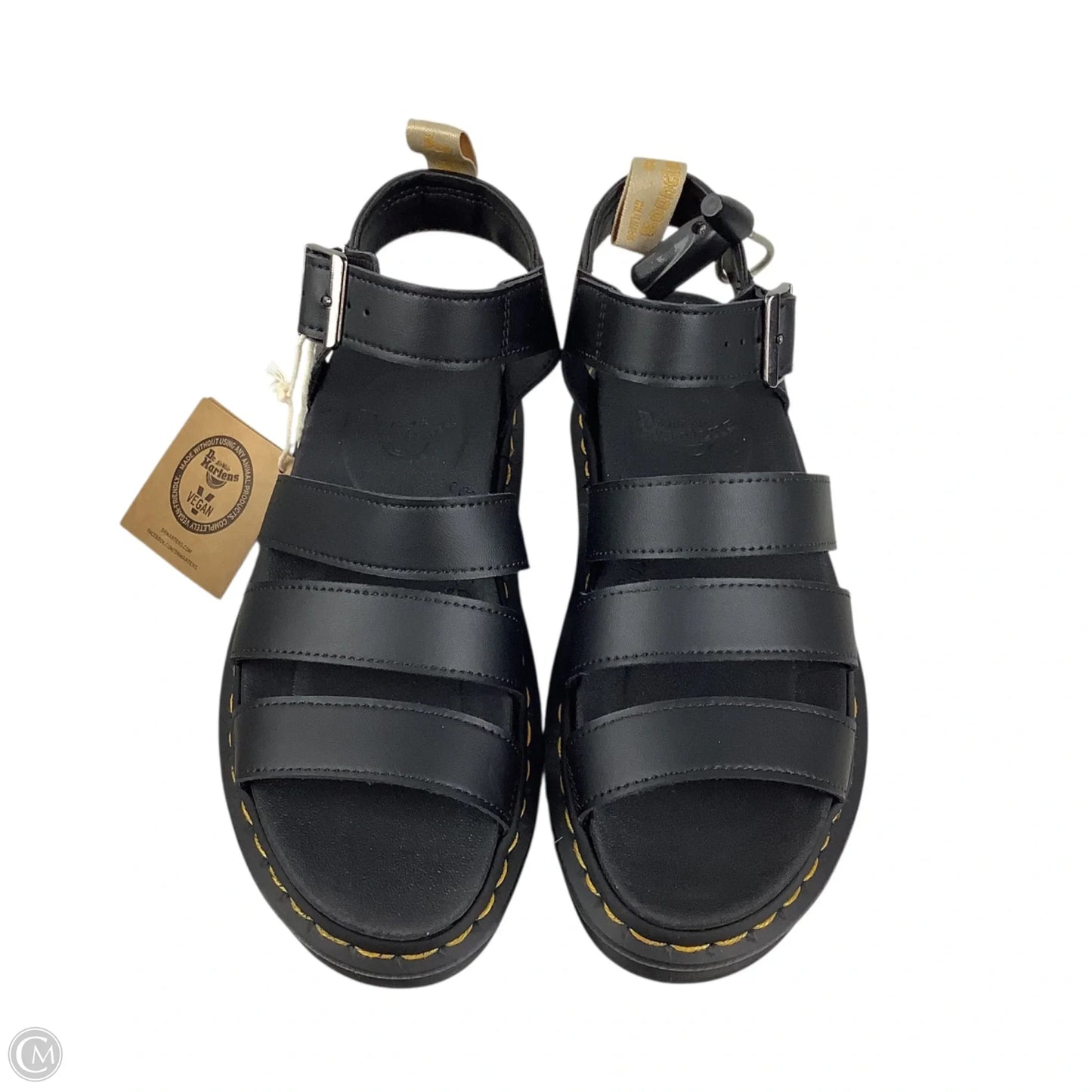 Sandals Heels Platform By Dr Martens In Black, Size: 7