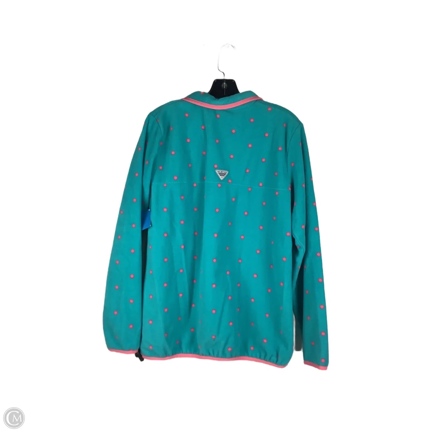 Jacket Fleece By Columbia In Polkadot Pattern, Size: L