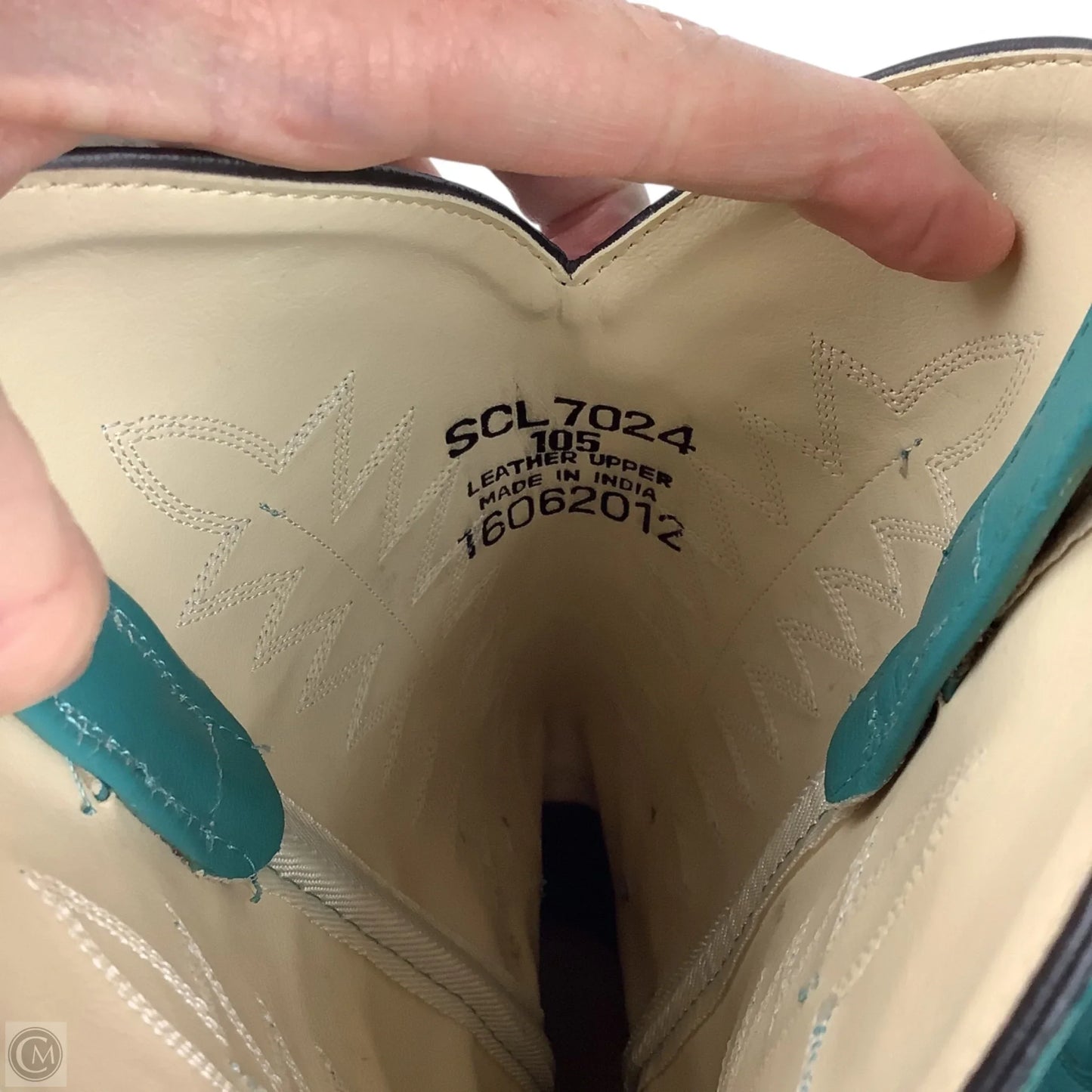 Boots Western By Cmc In Blue, Size: 10.5